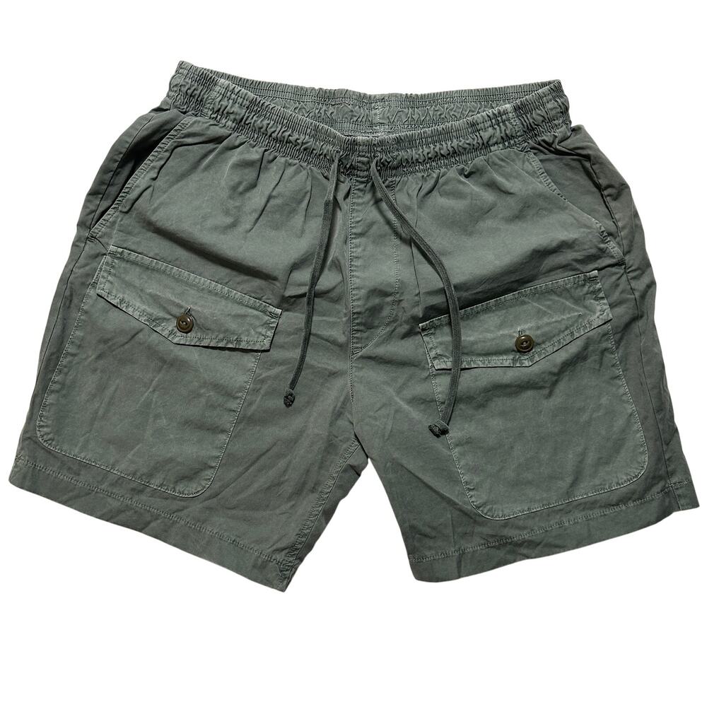 Save Khaki United California Cotton Easy Cargo Shorts Men’s L Green